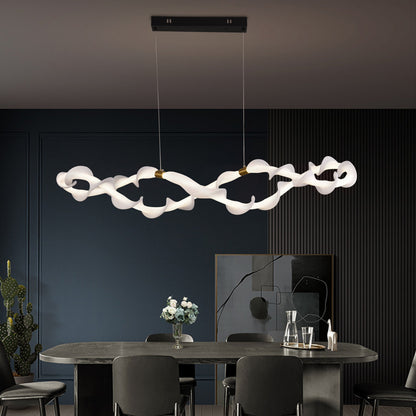 Κρεμαστός ακρυλικός πολυέλαιος LED UNDA Infinity, 36W, ζεστό/ουδέτερο/κρύο φως 3000/4000/6000K, χρυσό λευκό, ρυθμιζόμενο ύψος μοντέρνοι πολυέλαιοι Προεπιλεγμένος τίτλος Alessandro Design