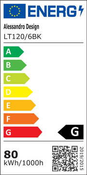 Πολυέλαιος LED με Τηλεχειριστήριο, KILLIAN, 74W, 6 κύκλοι, Κρύο/Ζεστό/Ουδέτερο φως 3000K/4000K/6000K, Ρυθμιζόμενο, Ασπρόμαυρο, Μεταλλικό και Ακρυλικό