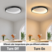 Φωτιστικό οροφής LED με τηλεχειριστήριο, PL103/520BK, 29W, Διάμετρος 50cm, Θερμό/Ψυχρό/Ουδέτερο φως, Μαύρο