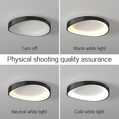 Φωτιστικό οροφής LED με τηλεχειριστήριο, PL103/520BK, 29W, Διάμετρος 50 cm, Ζεστό/Ψυχρό/Ουδέτερο φως, Μαύροι πολυέλαιοι LED με τηλεχειριστήριο Προεπιλεγμένος τίτλος Alessandro Design