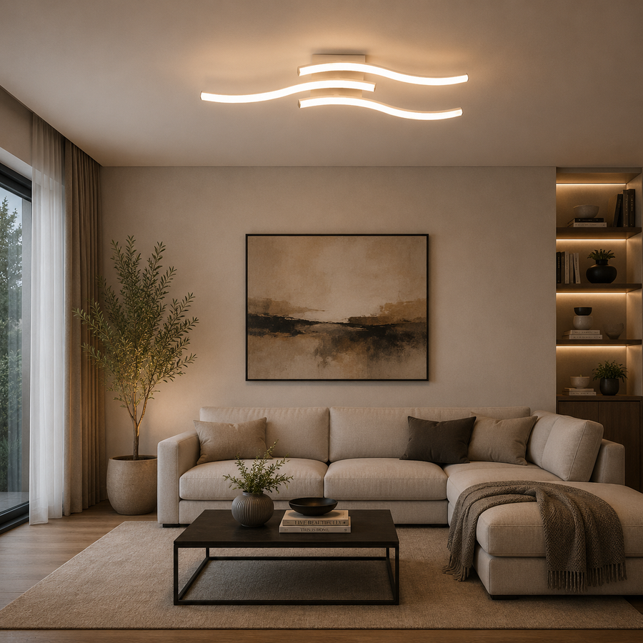 Πολυέλαιος LED με τηλεχειριστήριο ANADYR 29W, 3 Στοιχεία, Κρύο/Ζεστό/Ουδέτερο φως, Ρυθμιζόμενο, Λευκό