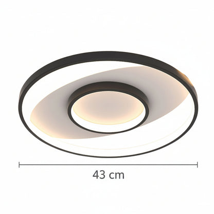 Πολυέλαιος LED με τηλεχειριστήριο FIGURATO, 63W, 3 κύκλοι, κρύο/ζεστό/ουδέτερο φως, ρυθμιζόμενο, μαύροι πολυέλαιοι LED με τηλεχειριστήριο Προεπιλεγμένος τίτλος Alessandro Design