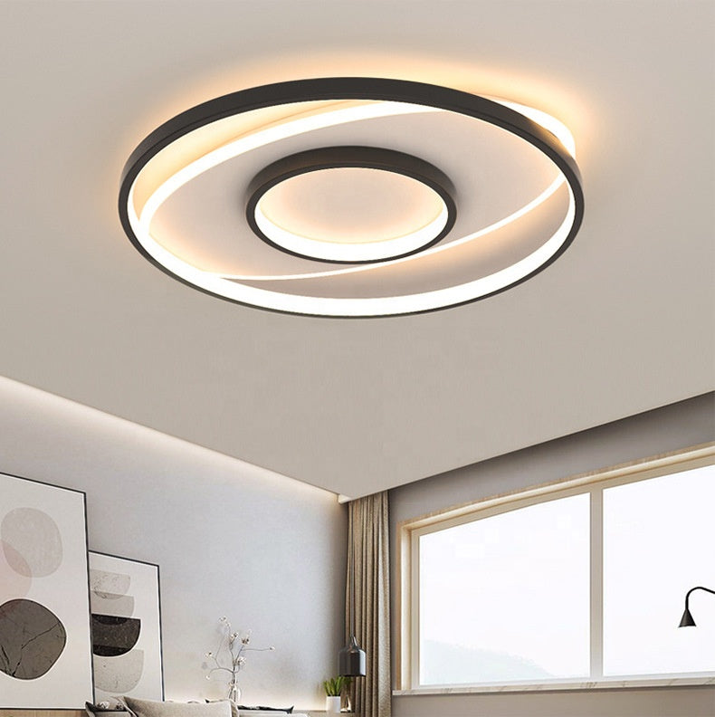 Πολυέλαιος LED με τηλεχειριστήριο FIGURATO, 63W, 3 κύκλοι, κρύο/ζεστό/ουδέτερο φως, ρυθμιζόμενο, μαύροι πολυέλαιοι LED με τηλεχειριστήριο Προεπιλεγμένος τίτλος Alessandro Design