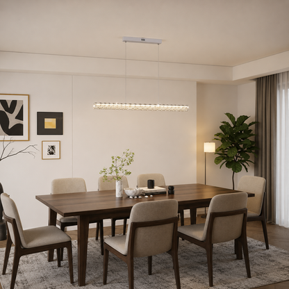 Πολυέλαιος LED τηλεχειριστηρίου KANGNING, 3000K/4000K/6000K, 120W, Μεταλλικό και Ακρυλικό, Λευκό