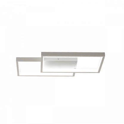 Πολυέλαιος LED με τηλεχειριστήριο LANDYN 37W, 2 τετράγωνα, κρύο/θερμό/ουδέτερο φως, ρυθμιζόμενο, λευκός πολυέλαιος LED με τηλεχειριστήριο Προεπιλεγμένος τίτλος Alessandro Design