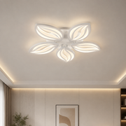 Πολυέλαιος LED με τηλεχειριστήριο ORCHID 66W, 5 πέταλα, κρύο/ζεστό/ουδέτερο φως, ρυθμιζόμενο, λευκό, μέταλλο και ακρυλικό