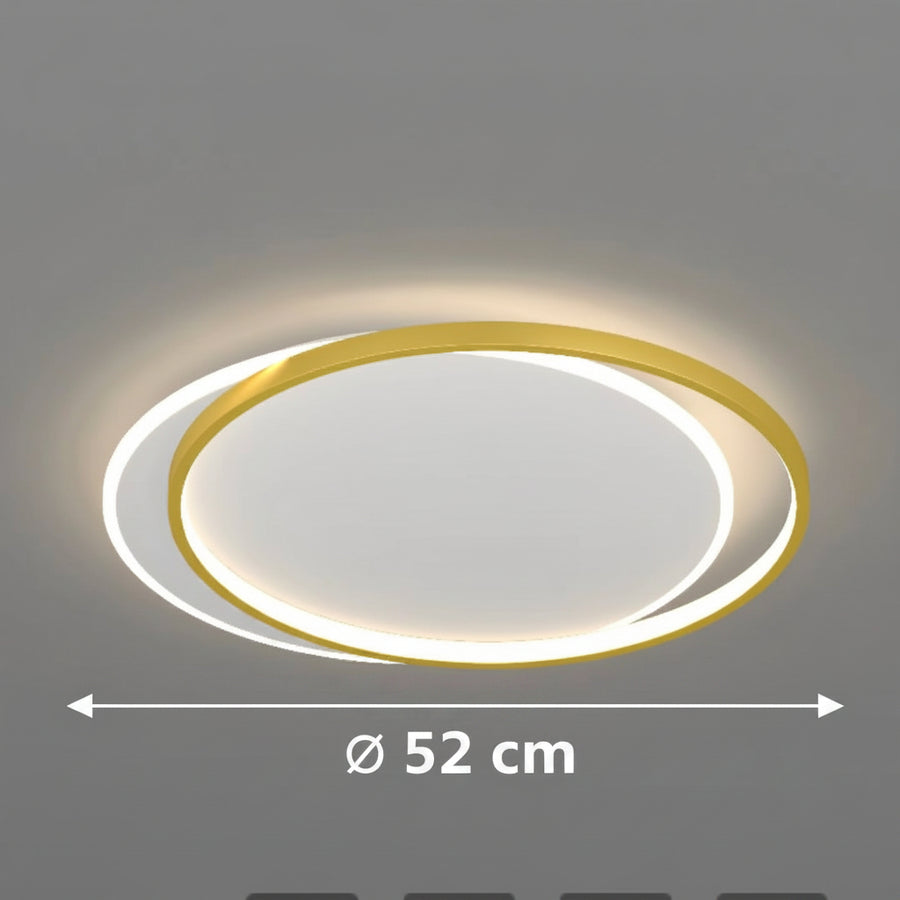 Πολυέλαιος LED με τηλεχειριστήριο SOLARA 51W, 2 κύκλοι, κρύο/θερμό/ουδέτερο φως, ρυθμιζόμενο, χρυσό λευκό πολυέλαιοι LED με τηλεχειριστήριο Προεπιλεγμένος τίτλος Alessandro Design