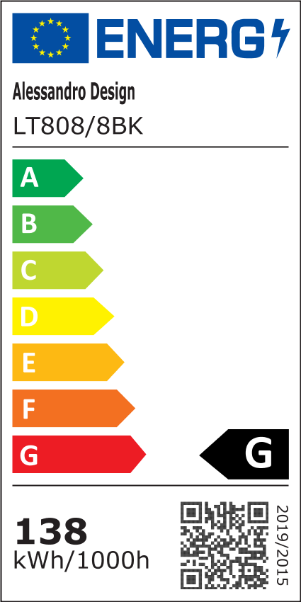 Πολυέλαιος LED με τηλεχειριστήριο ZOE, 8 τετράγωνα, 138W, κρύο/θερμό/ουδέτερο φως, ρυθμιζόμενο, μαύρο