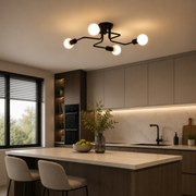 MODERNIST Quadra 4 Chandelier, 4x E27, Μαύρο, Μοντέρνο Σχέδιο