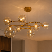 Πολυέλαιος VENERE Luce, 3 κύκλοι, 7xG9, χρυσός, μέταλλο, ρυθμιζόμενο ύψος