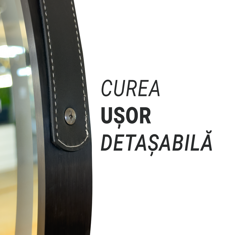 Mirror LED Γύρος 60cm Celesti Majesti Noir Eleva Motionglow Marcello System Disability & Daim Θερμόμετρο