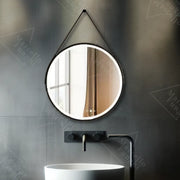 LED Στρογγυλός καθρέφτης, 50cm, Celeste Majeste Noir Eleve MotionGlow Marcello, Σύστημα Demister, Ρολόι & Θερμόμετρο, Ρυθμιζόμενο