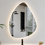 Καθρέφτης LED Οργανικός 40x60cm, Ψυχρός Φως, Σύστημα Demister, Dimmable