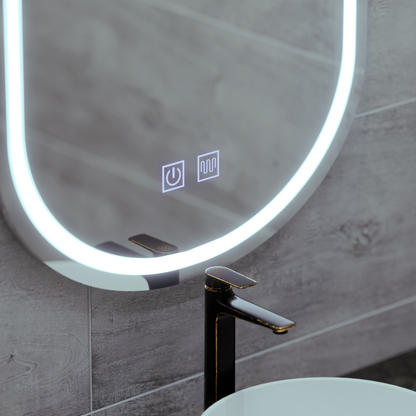 Καθρέφτης Oval LED 50X80cm, Velara Touch, Demister System, Dimmable, Cool Light 6000K Korman Mirrors E Προεπιλεγμένος τίτλος Alessandro Design