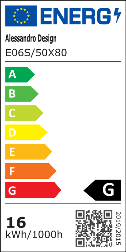 Καθρέφτης Οβάλ LED 50X80cm, Velara Touch, Σύστημα Demister, Dimmable, Cold Light 6000K