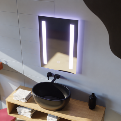 Ορθογώνιος καθρέφτης LED, 50x70cm, C206S/50X70 Touch, Demister System, Dimmable