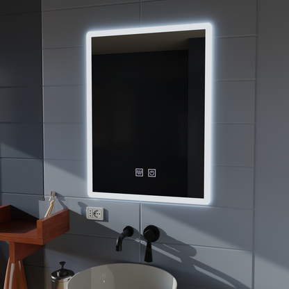 Ορθογώνιος καθρέφτης LED, 60x80cm, Touch VENERA, Σύστημα Demister, Dimmable Mirrors Korman E Προεπιλεγμένος τίτλος Alessandro Design