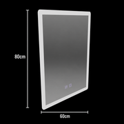 Ορθογώνιος καθρέφτης LED, 60x80cm, Touch VENERA, Σύστημα Demister, Dimmable