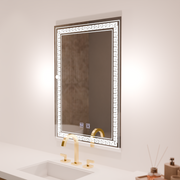 Ορθογώνιος καθρέφτης LED, 60x80cm, Touch Vivido, Σύστημα Demister, Dimmable Mirrors Korman E Προεπιλεγμένος τίτλος Alessandro Design