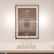 Ορθογώνιος καθρέφτης LED, 60x80cm, Touch Vivido, Σύστημα Demister, Dimmable Mirrors Korman E Προεπιλεγμένος τίτλος Alessandro Design