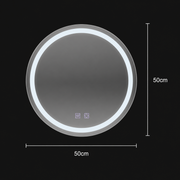 Mirror LED Γύρος 50cm Σύστημα απόψυξης Lucea Touch