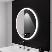 Oglinda LED Rotunda 60cm Giulia Senzor MotionGlow Marcello Sistem Dezaburire Ceas & Termometru Dimabila Oglinzi Marcello Default Title Alessandro Design