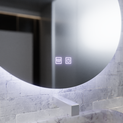 Καθρέφτης LED Touch River Demist System 80X120cm, Σχήμα σταγόνας. Mirrors Korman E Προεπιλεγμένος τίτλος Alessandro Design