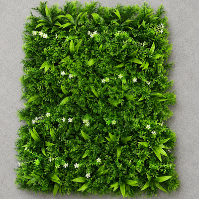 Τεχνητό φυτό Living Fence Panel Peach Leaves Mix, 40 x 60 cm, Πράσινο