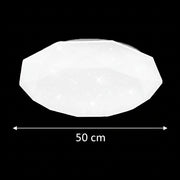 Φωτιστικό οροφής LED, 51 W, Διάμετρος 50 cm, Ζεστό/κρύο/ουδέτερο φως, Λευκά φωτιστικά οροφής LED Προεπιλεγμένος τίτλος Alessandro Design