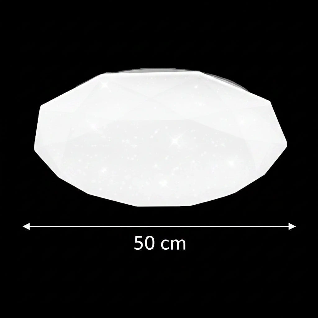 Φωτιστικό οροφής LED, 51 W, Διάμετρος 50 cm, Ζεστό/κρύο/ουδέτερο φως, Λευκά φωτιστικά οροφής LED Προεπιλεγμένος τίτλος Alessandro Design