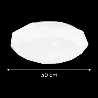 Φωτιστικό οροφής LED, 51 W, Διάμετρος 50 cm, Ζεστό/κρύο/ουδέτερο φως, Λευκά φωτιστικά οροφής LED Προεπιλεγμένος τίτλος Alessandro Design