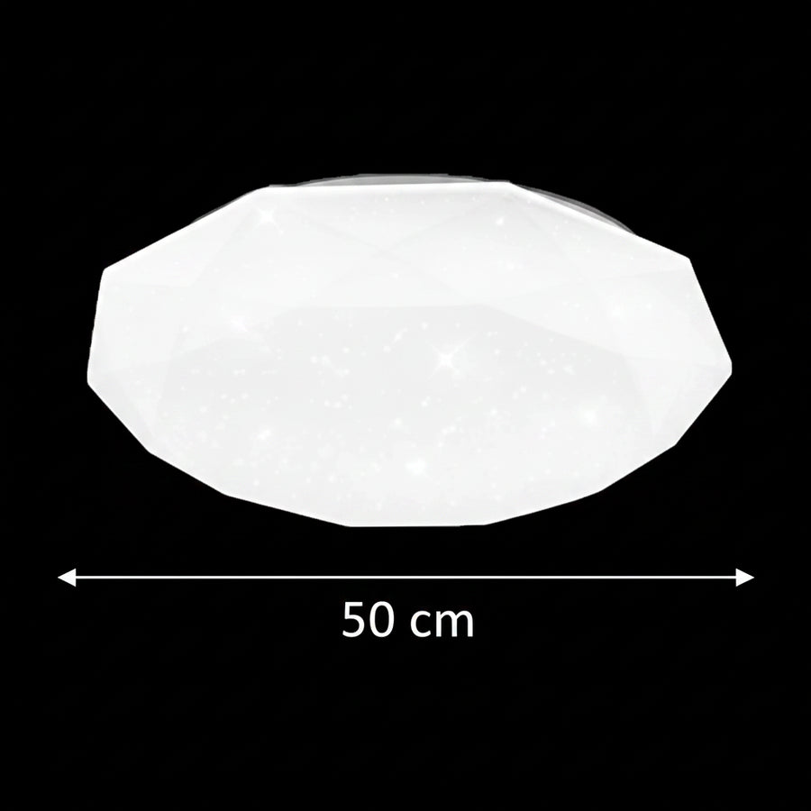 Φωτιστικό οροφής LED, 51 W, Διάμετρος 50 cm, Ζεστό/κρύο/ουδέτερο φως, Λευκά φωτιστικά οροφής LED Προεπιλεγμένος τίτλος Alessandro Design