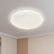 Εξάγωνο φωτιστικό οροφής LED 33 cm, 27W, 3000K / 4000K / 6000K, Λευκό, Μεταλλικό και Ακρυλικό