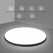 SOLIS LED φωτιστικό οροφής 37cm 32W Cold Light Μαύρο