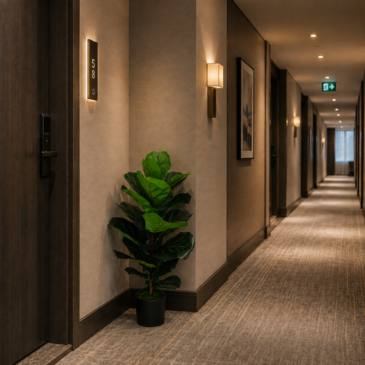 Τεχνητό Φυτό Δέντρο Τύπος Ficus, 2 Κλαδιά, 100 cm, Πράσινο, με Γλάστρα