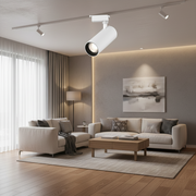 Προβολέας LED Track, Cold Light 6000K, 15,7x7cm, Ισχύς 19W, Metal, Λευκό
