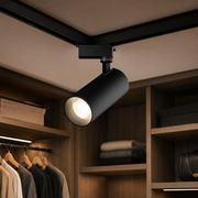 Προβολέας LED Track, Cold Light 6000K, 15,7x7cm, Ισχύς 19W, Metal, Μαύρο