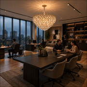 ERDENET Eleganza Crystal Chandelier, 9xE14, Διάμετρος 50 cm, Μέταλλο και Κρύσταλλο, Γυαλιστερό χρυσό, Ρυθμιζόμενο ύψος