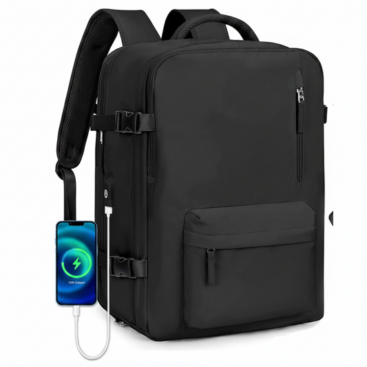 Σακίδιο πλάτης Travel Business ALMATY, Με Θύρα USB, 31x22x46cm Oxford, Μαύρο
