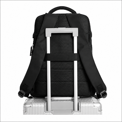 Σακίδιο πλάτης Travel Business ALMATY, Με Θύρα USB, 31x22x46cm Oxford, Μαύρο