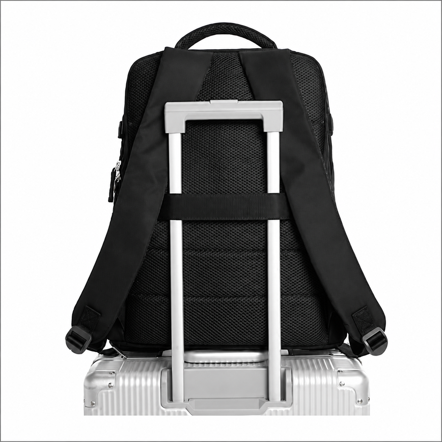 Σακίδιο πλάτης Travel Business ALMATY, Με Θύρα USB, 31x22x46cm Oxford, Μαύρο