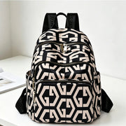 BUKHARA Travel Business Backpack, 28x15x35 cm, Oxford, Ασπρόμαυρο