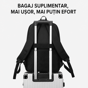 Rucsac Travel Business YEVLAKH, 47x32x14 cm, Oxford, Negru si Albastru