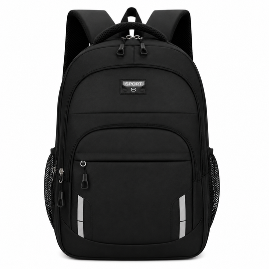 YEVLAKH Travel Business Backpack, 47x32x14 cm, Oxford, Μαύρο