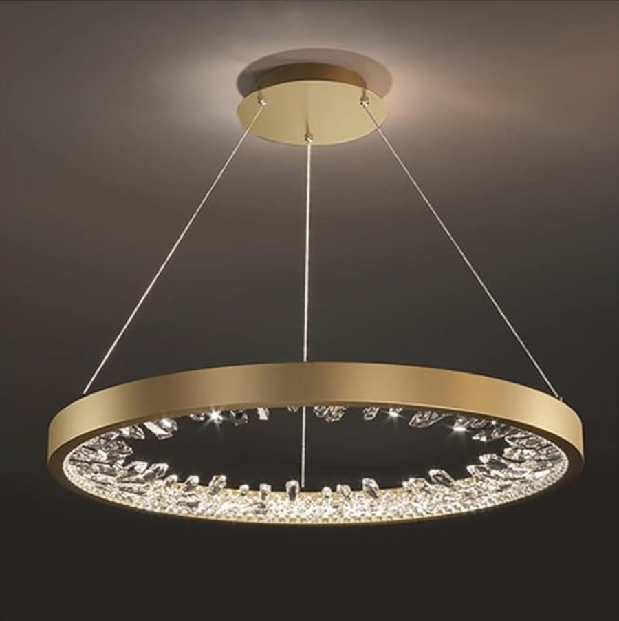 LED LED Casiana με τηλεχειριστήριο, 38W, Golden, Wasable