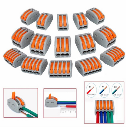 Σύνδεσμος για πολυέλαιο LED / Mirror - Γρήγορο, 2 πόλους, εγκατάσταση χωρίς βίδα