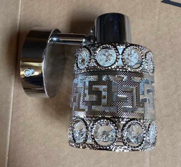 Aplica 1XE27, Crom, Metal