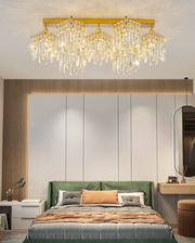 Πολυέλαιος Crystal CC180/7GD, 70cm, 7xE14, Χρυσός