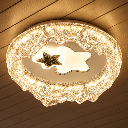 Πολυέλαιος Petito LED, 21W, Διάμετρος 18cm, Ζεστό/Ουδέτερο/Ψυχρό φως, Λευκό, Μεταλλικό και Ακρυλικό