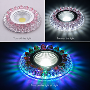 Spot LED, 4W, RGB + Ψυχρός φωτισμός